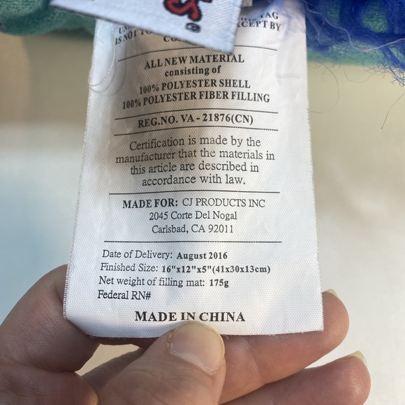 Dreamworks Trolls Branch Pillow Pet Blue Plush Pillow 16" Stuffed‎ Animal Toy - Picture 10 of 14